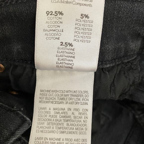 Mother The Tripper Jeans Size 24 Not Guilty Black High Rise Crop Flare - Picture 12 of 15